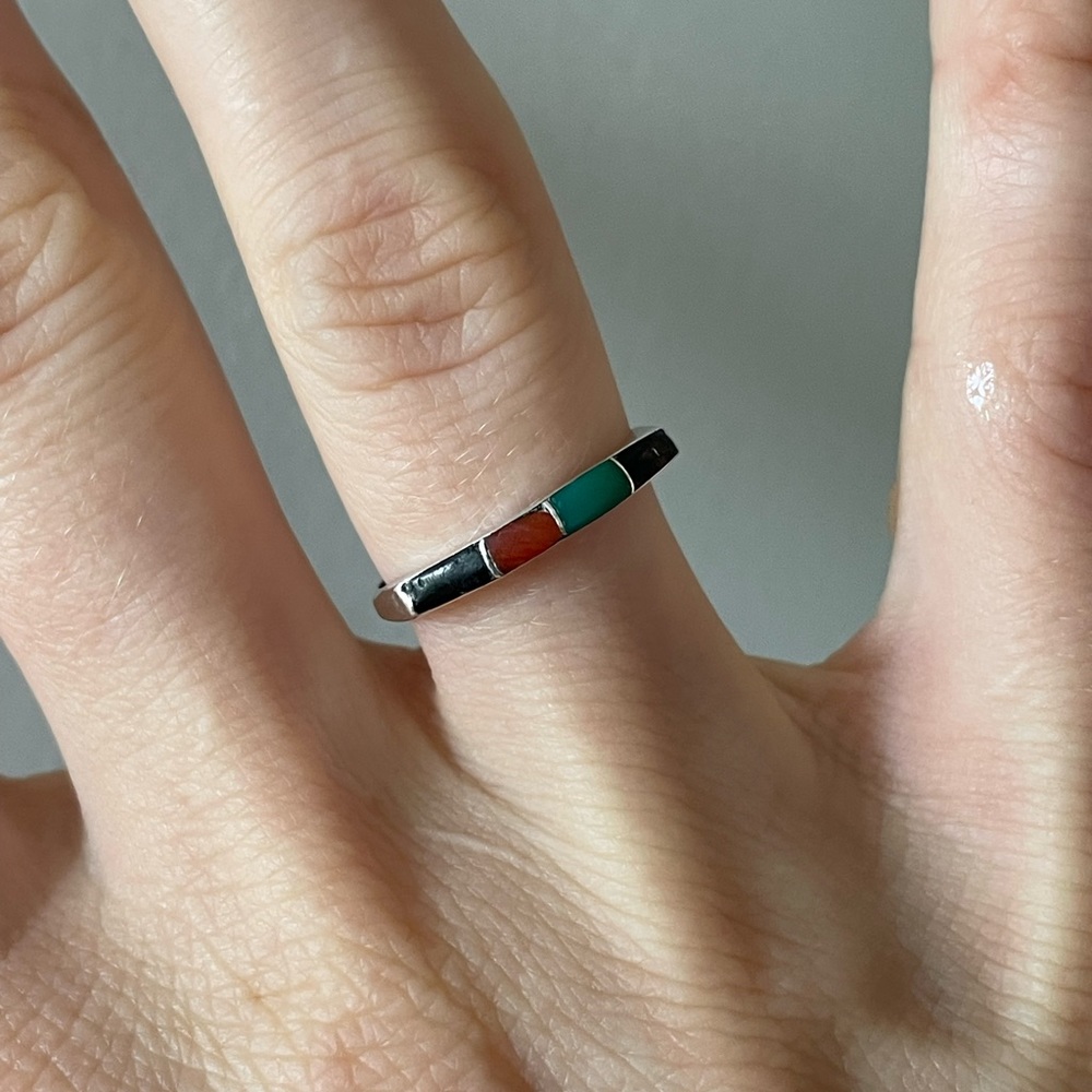 Vintage Sterling Silver and Turquoise Ring